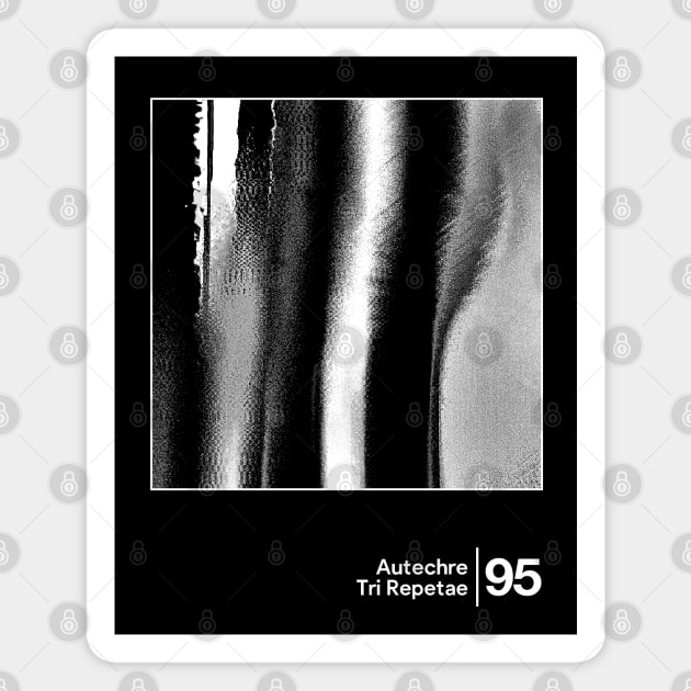 Autechre / Minimal Graphic Artwork Design Magnet by saudade